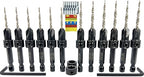 FTG USA Countersink Drill Bit Set for Wood with Tapered Drill Bit 6 Pc #4 (7/64"), 6 Pc #6 (9/64")