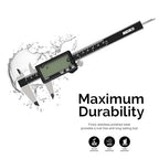 NEIKO 01401A 6-Inch Electronic Digital Caliper, Stainless Steel, Extra Large LCD Screen, Measurement Conversions for Inches, Millimeters, and Fractions