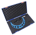 Accusize Industrial Tools 7-8'' Ultra-Precision Carbide Tipped M-Type Outside Micrometer, Resolution 0.0001'', Eg00-0008