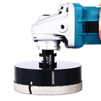4-1/2" Diamond Hole Saw, 115mm Tile Hole Saw Drill Bit Diamond Tipped for Granite Marble Ceramic Glass Porcelain Quartz Tiles Stones Countertop, Core Drill Bits with 5/8-11 Thread for Angle Grinders
