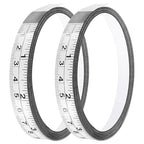 Adhesive Measuring Tapes,Steel Self Tape Measure,1/2" Wide Imperial & Metric Ruler Sticker, Stick On Table Saw and T Track for Woodworking, Drafting (White, Right to Left 118" 2PCS)