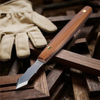RUITOOL Marking Knife, Long‑Neck Thin Blade Scribing Tool with Dual Grooves for Woodworking – High Carbon Steel Double Beveled Blade for Precision Wood Carving & Fine‑Line Scribing in Narrow Grooves