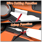 Preciva Professional Self-Adjusting Wire Stripper, 3 in 1 Stripper/Cutter/Crimper Tool for AWG 24-10, Heavy Duty Automatic Wire Stripping Pliers