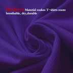 High Visibility Shirts Quick Dry Safety T Shirts with Reflective Strips and Pocket Short Sleeve Mesh Hi Vis Construction Work Class 2 Shirt for Men/Women Black Bottom Purple,5XL