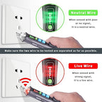 Voltage Tester, Non Contact AC Voltage Tester Pen, Wire Breakpoint Finder, Dual Range 12V-1000V/48V-1000V, Buzzer Flashing LED Alarm, Flashlight (Grey)