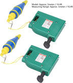 2Pcs 5m Magnetic Plumb Bobs, Alloy Steel Wire Hammer, Green Line Drop Measuring Tools for Construction Industry House Decoration