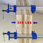 FEIRONG 36 Inch Bar Clamps (2 Pack) - 330LB Capacity, Dual-Scale Ruler (Inch & CM) & 90掳 Angled Jaws for Woodworking, Cabinet Installation, DIY Projects (Blue)