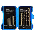 BeHappy 15Pcs Cobalt Drill Bit Set, M35 HSS, 135 Degree Tip, Twist Jobber Length for Hardened Metal, Stainless Steel, Cast Iron, Wood, and Plastics, with Index Storage Case 1/16“-3/8”