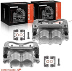A-Premium Disc Brake Caliper Assembly with Bracket Compatible with Select Ford Models - For F-150 2009, Lobo 2009-2014, Pickup - Front Driver and Passenger, 2-PC Set
