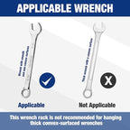 WORKPRO 4-Pack Magnetic Wrench Organizer, 12-Piece Wrench Holder Set for Tool Box Drawer Chest, SAE(1/4" - 15/16") and Metric(6 mm-24 mm)