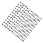 Drill Bit, 5/32" Cutting Diameter, 4241 HSS 118° Cutting Angle Uncoated Bright Versatile Jobber Bits - (Applications: for Drilling Plastic Wood Soft Metal), 12-Pieces