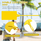 Pajean Waterproof Plastic Tags with Marker Pens and Sticker Labels, Self Locking Bag Writable Tags with Wire Cable Ties for Luggage(Multi Colors,50 Pieces)