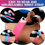 Epakh Paper Wristbands Neon Wrist Bands Waterproof Handbands for Events Lightweight Concert Wristbands Neon Colored Adhesive Wrist Band for Party