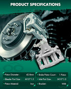SCITOO Rear Left Brake Caliper With Bracket 18B4926 Compatible For Ford For Mustang 2005-2014