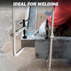 12 Inch Heavy-duty Bar Clamps (1200 lbs), 4-Pack, 4-3/4" Throat, Thickened F Clamps for Welding, Metalworking and Woodworking