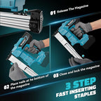 Ecarke Cordless Power Brad Nailers Compatible with Makita 18V Battery,18GA 2/5" to 1-1/4 Inch,2 in 1 Brad Nailer Battery Powered,Brushless Electric Nail Gun, 2 Mode Lightweight for Home Improvement