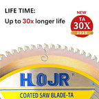 Aluminum Cutting Circular Saw Blade, Thin Aluminum,The Cutting Head uses a Special Anti-Heat Sticking Coating with high Finish and Long Life,NFM 10 inch 100-Tooth 5/8" -TA