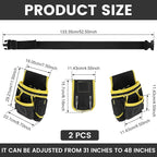 Tool Belt Bag Utility Belt Adjustable Pockets Tool Belts Detachable Work Pouch Bag Heavy Waist Apron Versatile Pouch for Electrician