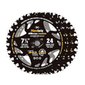 7 1/4 Inch Framing Circular Saw Blade-3Pack, 24T ATB Carbide Teeth, Lightweight for Cordless Saws. Super Thin Kerf for Cutting Wood, Plywood, MDF, OSB, Hardwood, Softwood & More.