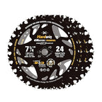 7 1/4 Inch Framing Circular Saw Blade-3Pack, 24T ATB Carbide Teeth, Lightweight for Cordless Saws. Super Thin Kerf for Cutting Wood, Plywood, MDF, OSB, Hardwood, Softwood & More.