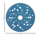 3M Hookit Blue Abrasive Disc 321U Multi-hole, 36161 5 in 180 50 discs per carton