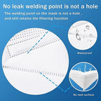 Hotodeal KN95 Face Mask 40 PCs, White, 5 Layers Cup Dust Mask, for Men, Women, Healthcare Worker, Essential Workers