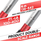 3/4 Inch Torque Wrench, 60 Tooth Torque Wrench 3/4 Drive 100-400FT.LB/136-542N.M with a Solid Storage Case