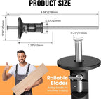 Wheel marking gauge, rolling blade, woodworking dovetail scribing gauge, scriber marking tools, essential tools for woodworking projects (Simple version)