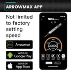 AM ARROWMAX Mini Engraving Pen with 42 Bits, Aluminum Case & Tool Bag-Smart Motion Control, APP & OLED Display, Magnetic Charger, Engraving Pen for Metal/Wood/Glass/Plastic, SGS PRO Plus (Black)