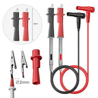 Goupchn Multimeter Test Leads Kit with Push On Alligator Clips Stackable Banana Plug to Test Hook Cable Set for Electrical Testing 1000V 10A