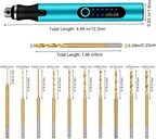 3-Speed Cordless Mini Drill Pen, Rechargeable DIY Electric Hand Drill with 10 Small Drill Bits, Micro Drill Set for Jewelry Making Stone Plastic Resin Keychains