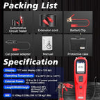 Autel PowerScan PS100 Power Circuit Probe Tester, Breaker Finder, 12V 24V Automotive Electrical Diagnostic Tool with 20ft Extension Cable, AVOmeter, Test Light, Continuity Checker, for 99% Cars