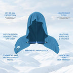 3 Pack Cooling Hoodie Towels for Neck and Face, UPF 50 Sun Protection & Instant Cooling, Ice Towels for Hot Weather, Soft Breathable Towel for Sport, Work Out, Gym, Camping & More Activities