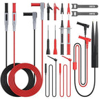 BINTA 11-Piece Multimeter Test Leads Kit for Home DIY & Car Maintenance, Electrical Multimeter Leads Kit with Alligator Clips, Test Hooks, Multimeter Probes, Test Tweezers CATII 1000V/ 19A