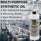Super Lube 51030 Synthetic Oil with PTFE, High Viscosity, 1 quart Bottle, Translucent White