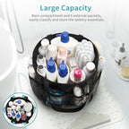 Mesh Shower Caddy Portable for College Dorm Room Essentials, Shower Tote Bag with Hanging Hook and Drawstring, Quick Dry Toiletry Bag with 6 Pockets for Bathroom, Swimming, Gym, Camping, Beach, Travel
