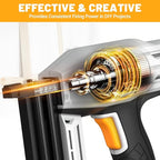 Electric Nail Gun, Batavia 2-in-1 Staple Gun Brad Nailer 18 Gauge for Heavy Duty, 120V Stapler Gun for Upholstery, Carpentry, DIY, 3/4'' Narrow Crown Staples 200pcs and Nails 800pcs Included