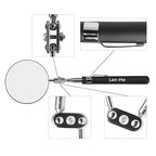 360 Circular Telescoping Inspection Mirror Large Roud Mirror on a Stick with Pen Buckle Diameter 85mm(3.35in) for Extra Viewing Dead Angle Line of Sight Obstacle Area Mechanic Automotive Gifts