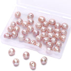 Natural Pearl Beads Potato 7-8mm Purple Freshwater Cultured Loose Gemstone Beads for DIY Jewelry Making 13.8''/Strand HQ