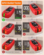 Circuit Breaker Finder & GFCI Outlet Tester with Digital LCD Display, 90-135V Electrical Circuit Tracer Tool for Electricians/DIY – Lightweight, ETL Listed (Includes Battery & Carrying Case)