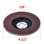Flap Discs 40 PCS 4.5 Inch - 60 Grit Grinding Discs 4 1/2 Assorted Sanding Grinding Wheels,Aluminum Oxide Abrasives,Grinder disc
