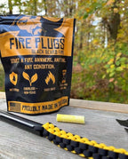 Black Beard Fire Plug Kit - 50 Waterproof Fire Plugs, Arc Lighter, Ferro Rod and Organizer Case for Camping, Backpacking and Emergency Survival