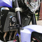 Motorcycle Spotlight Mount Brackets, Motorbike Tube Clamp Turn Signal Mounting Clamp Holder for 0.78"-1.5" Roll Bar (2 Pcs)