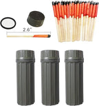 Emergency Fire Starter | Windproof & Waterproof Storm Matches with Waterproof Case & Wax Rope | Survival Gear for Camping, Hiking, Bushcraft, Bug Out Bag
