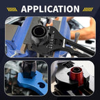 3AN-20AN AN Fitting Wrench AN Fitting Tool for AN Hose Fitting Assembly Adjustable Lightweight Aluminum Black With 6AN-AN8 Double-ended AN Wrench Blue