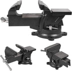 Bench Vise Heavy Duty 5 1/2 inch Table Clamp-Vise, Bench-Table Vice Clamp with 5-inch Jaw Width and 5.5-inch Jaw Opening, Woodworking Workbench Vise with Bolts & Nuts