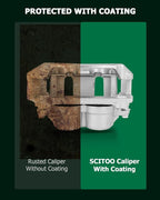 SCITOO Front Left Brake Caliper With Bracket 18B4751 Compatible For Ford For F-150 1999-2003, For Ford For F-150 Heritage 2004, For Lincoln Blackwood 2002