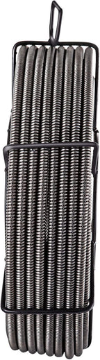 VEVOR Drain Cleaning Cable 75ft x 3/8 inch Solid Core Cable Sewer Cable, Drain Auger Cable Cleaner, Snake Clog Pipe Drain Cleaning Cable W/Four Shapes of Cutters