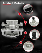 cciyu Rear Left Brake Caliper Assembly w/Bracket 18B5039 For Chrysler For 200/For Cirrus/For Sebring,For Dodge For Avenger/For Caliber,For Jeep For Compass/For Patriot,For Mitsubishi For Lancer