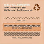 AVIDITI Cardboard Trash Cans and Recycling Bins, 50 Gallon 18"L x 18"W x 36"H (10-Pack) Reusable or Disposable Pop Up Garbage Boxes for Parties, Outdoor Events, Heavy Duty, Recycle
